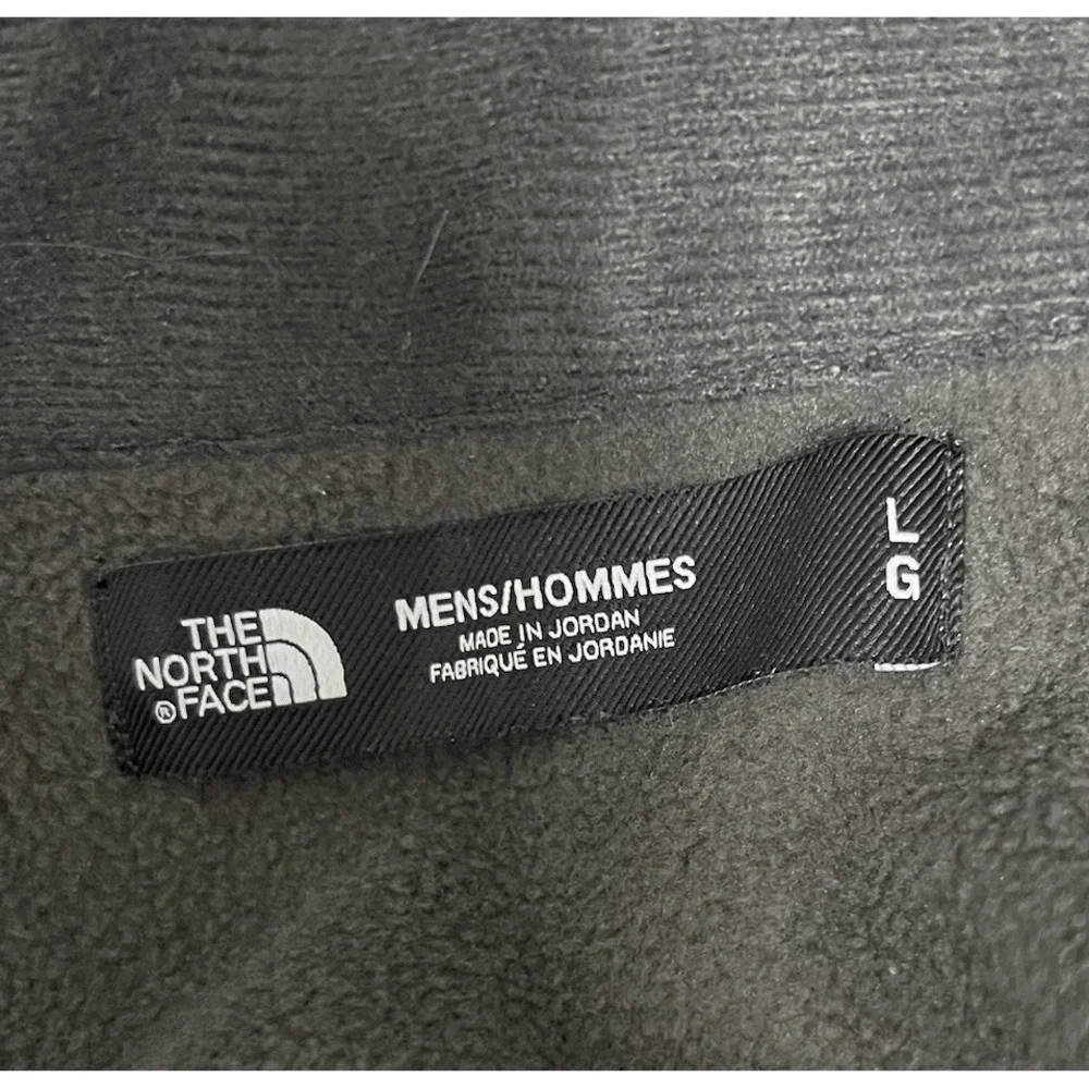 The North Face Sweater‎ Mens Large Gray Fleece Half Zip Pullover Hiking Outdoor